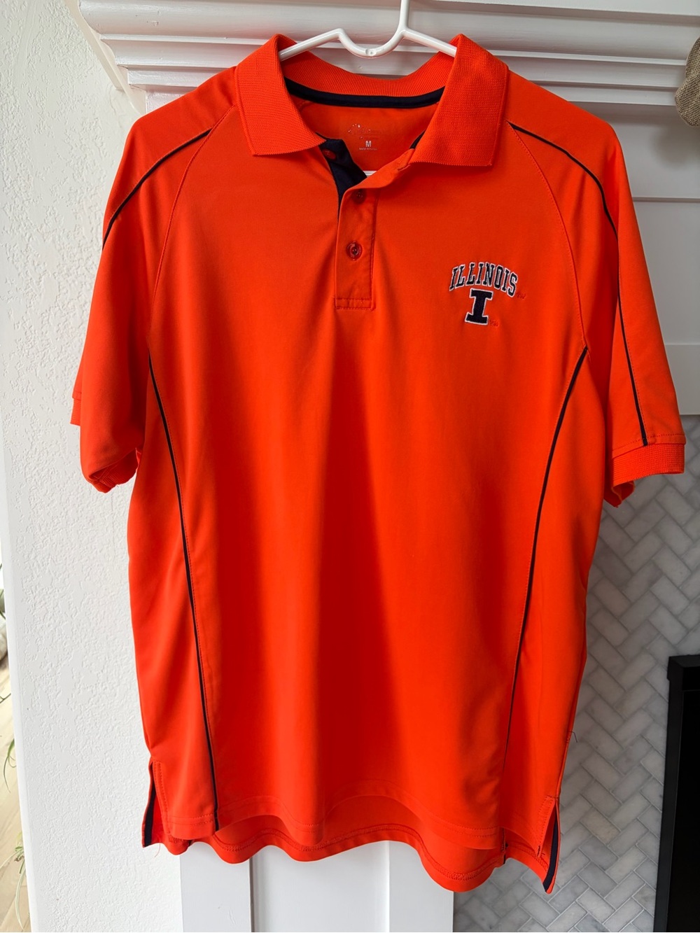Illinois Orange Polo Shirt - Men's Team Golf Polo